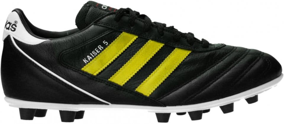 Botas de fútbol adidas Kaiser 5 Liga FG Yellow Stripes Schwarz