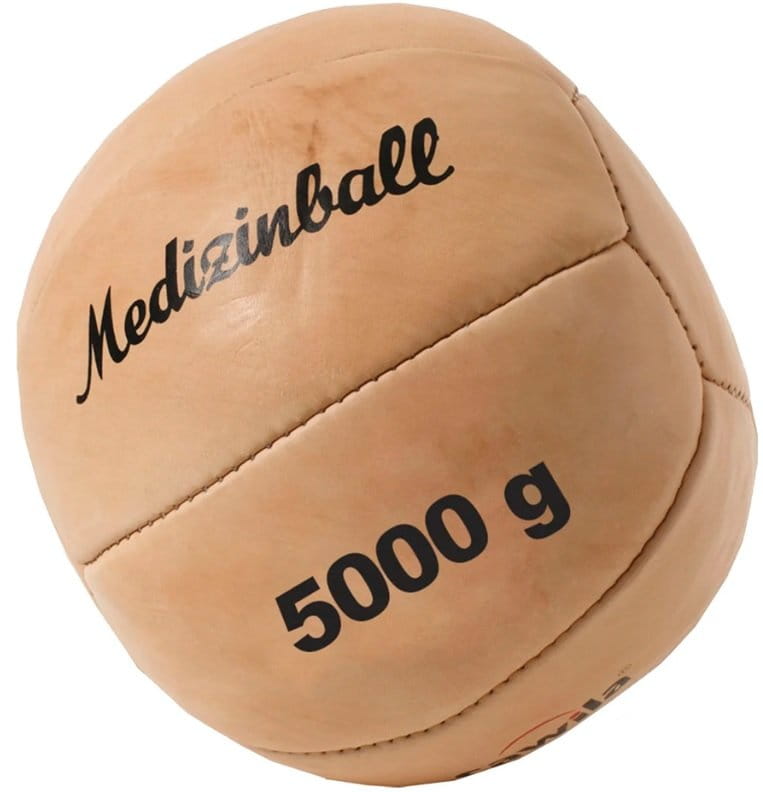 Balón medicinal Cawila Leather medicine ball PRO 5.0 kg