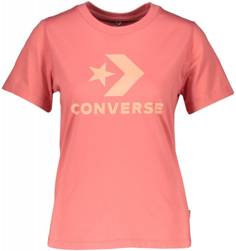 Camiseta Converse Star Chevron Damen T-Shirt Pink F664