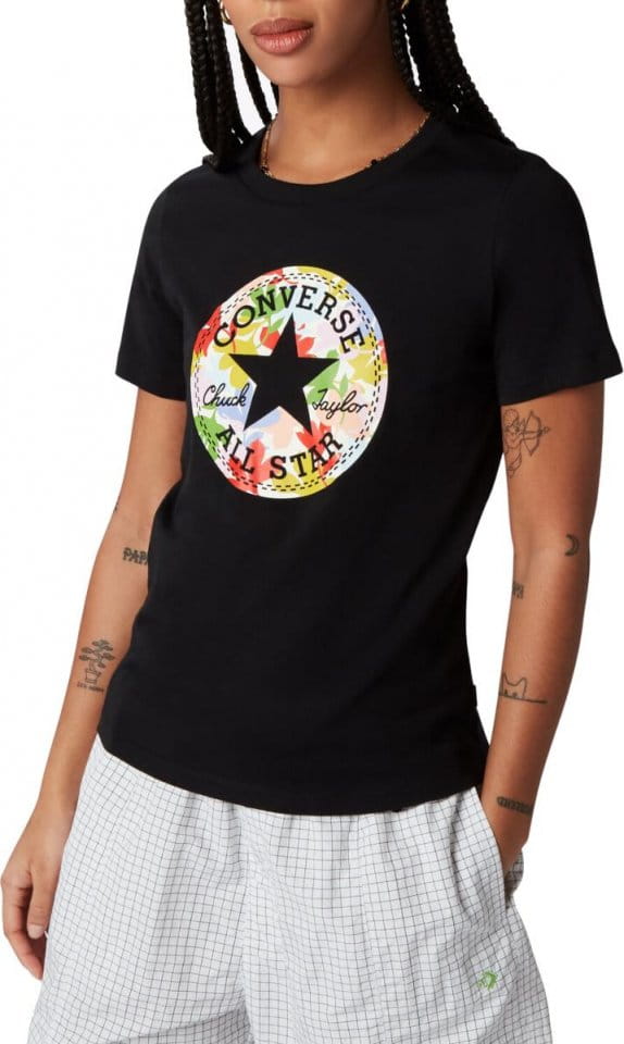 Camiseta Converse Flower Chuck Patch Damen T-Shirt F001