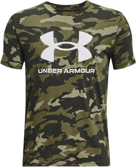 Camiseta Under Armour UA SPORSTYLE LOGO AOP SS-GRN