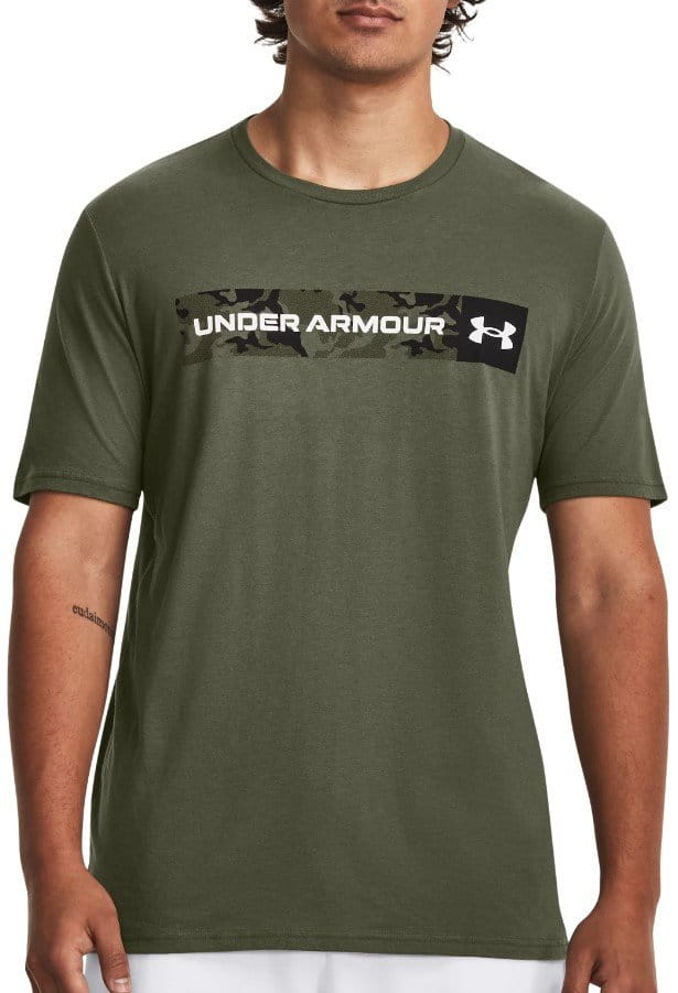 Camiseta Under Armour UA CAMO CHEST STRIPE SS-GRN