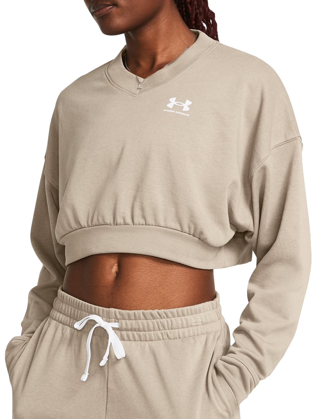 Sudadera Under Armour Rival Terry Oversized Crop Crew