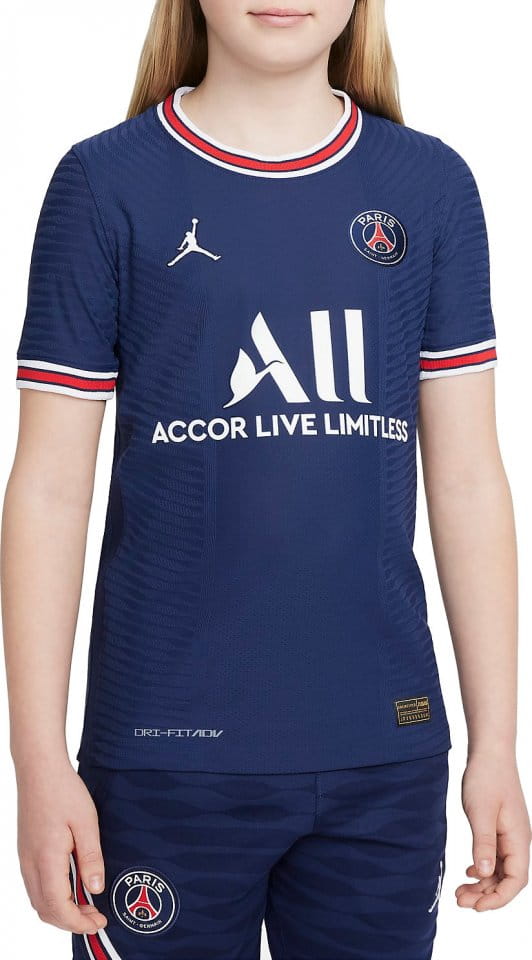 Camiseta Jordan Paris Saint-Germain 2021/22 Match Home Big Kids Dri-FIT ADV Soccer Jersey